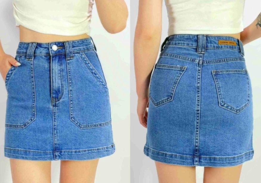Izzy Patch pocket skirt