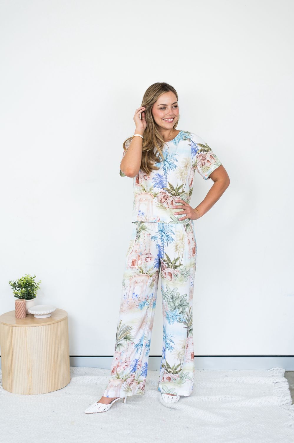 T1957P Botanical Bliss Top &amp; Pants set