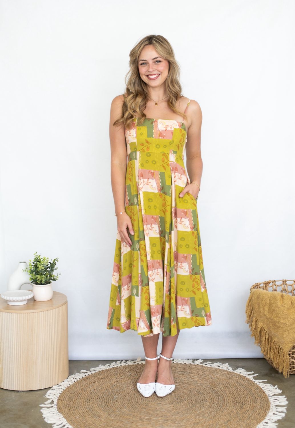 D9112A patchwork Dress