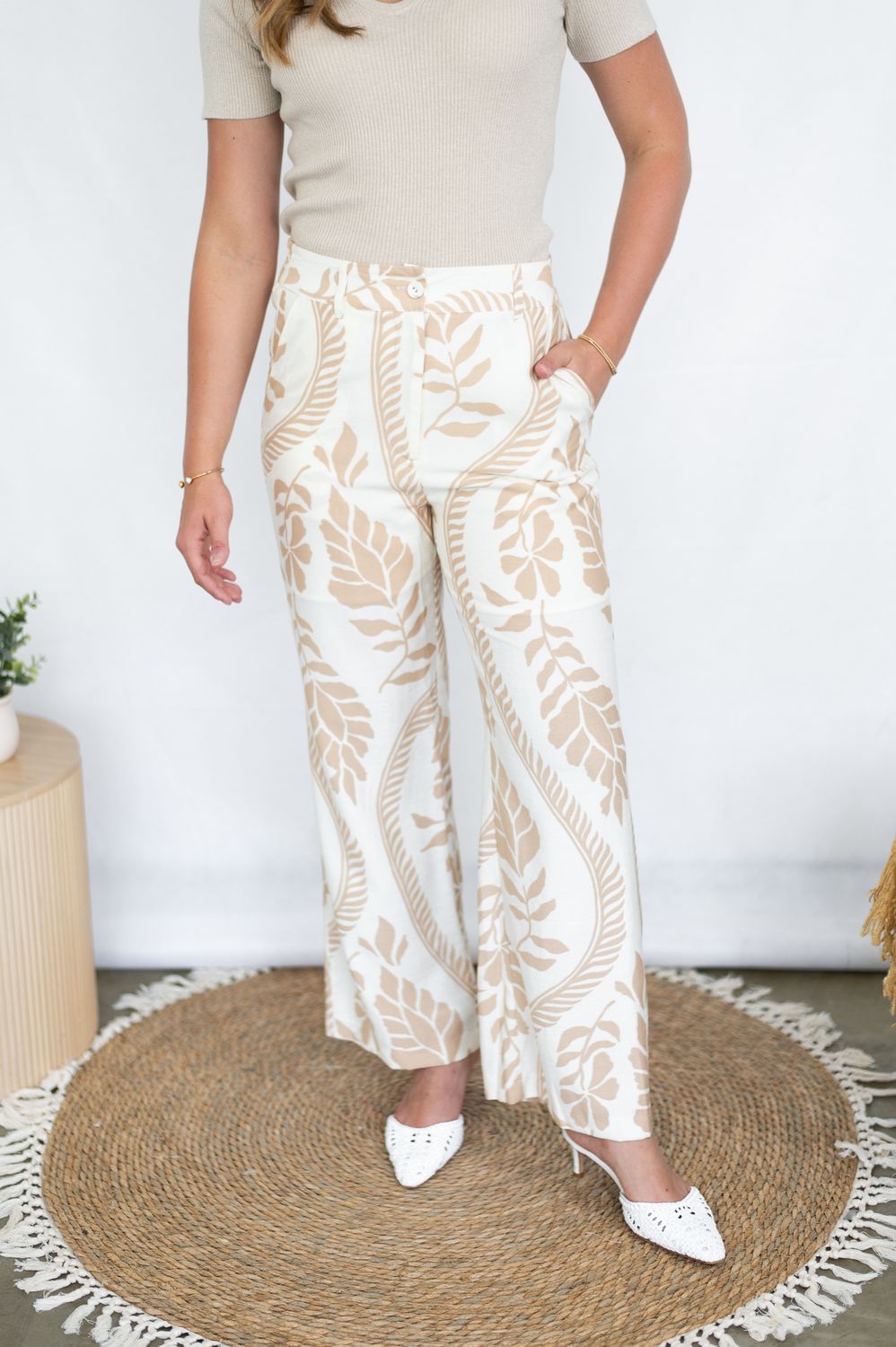 P6245G Fringe Flower pant