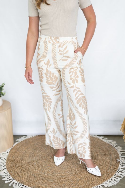 P6245G Fringe Flower pant