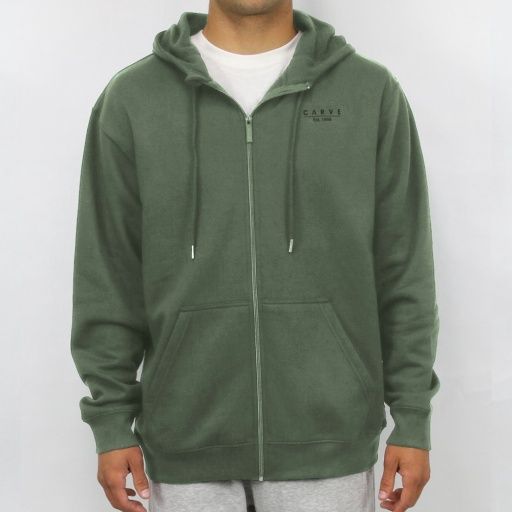 Mystic men&#39;s zip hoodie fleece, Size: A-MGRN, Colour: moss green, Season: wt