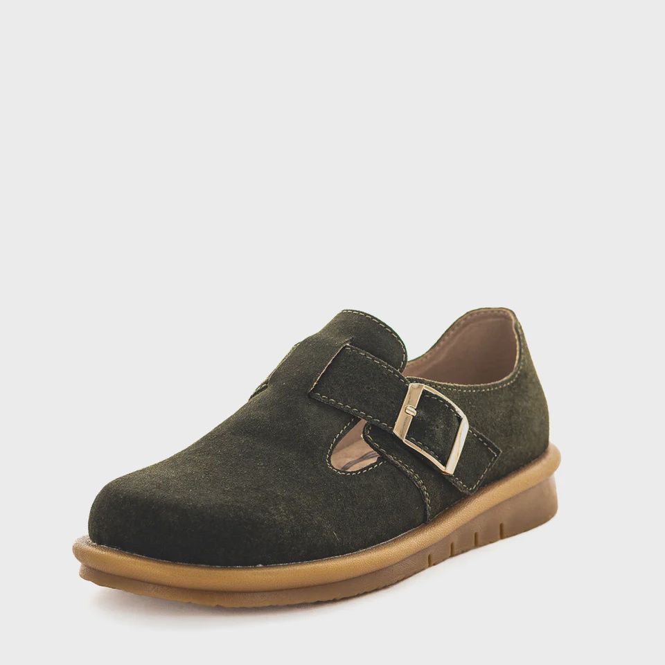 Clenda Khaki Suede