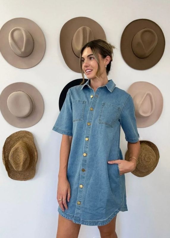 Yves denim dress Mylk