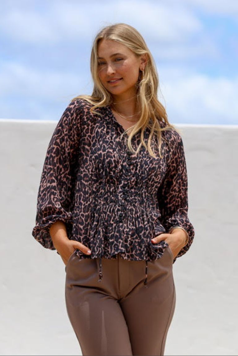 Animal Georgette Top