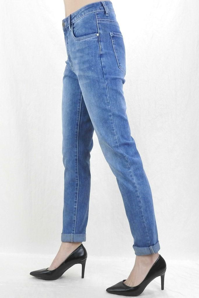 Denim Wash Girlfriend Jean
