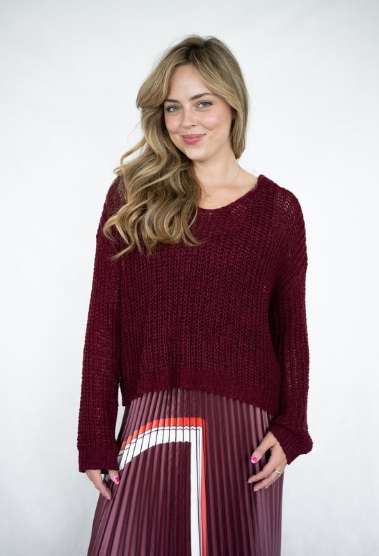 K3417 Yarn knit top