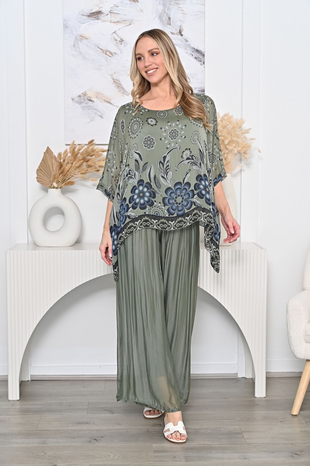 AE Luxe Silk Kaftan top