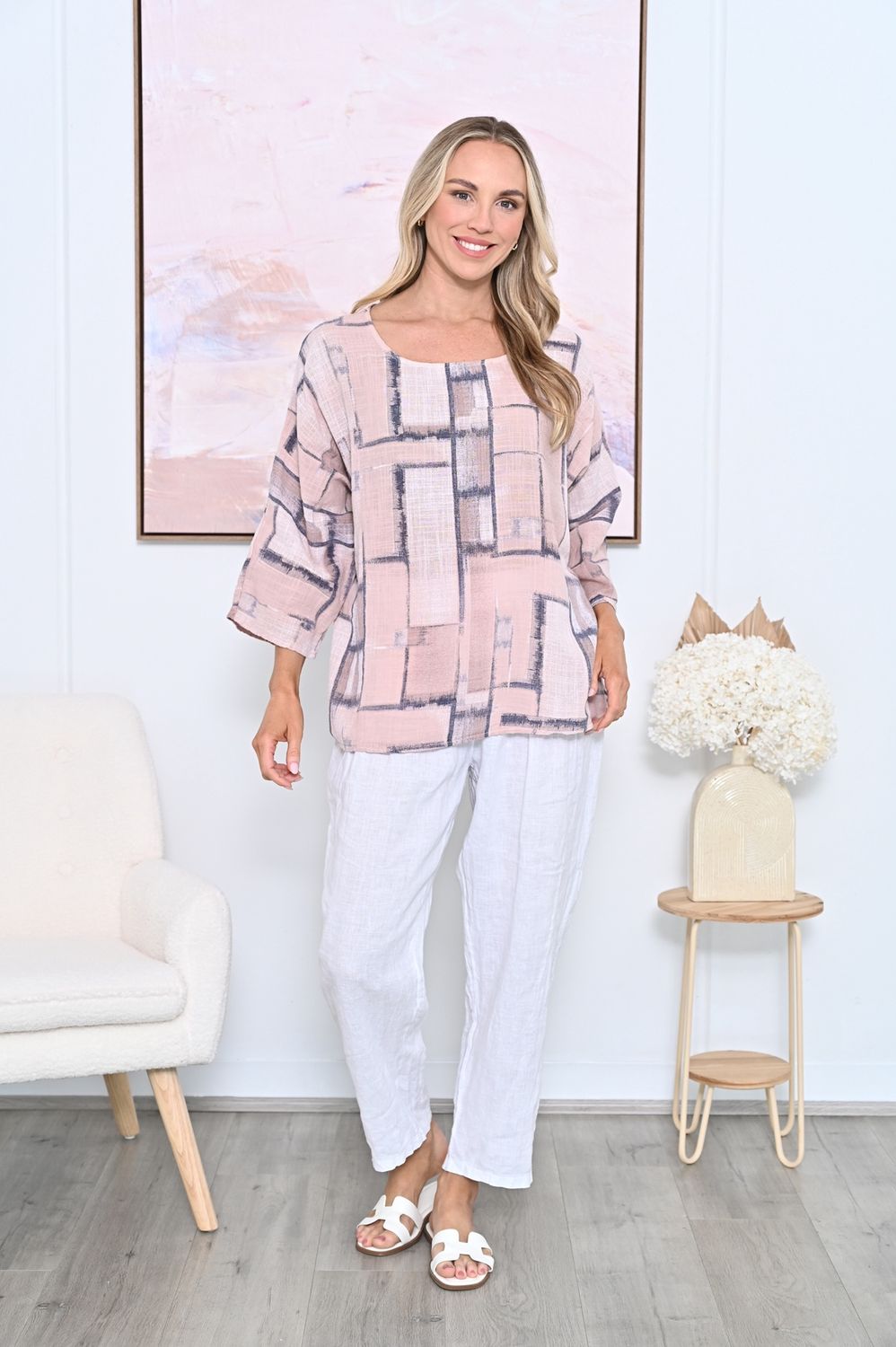 AE Luxe Linen Top ONE SIZE