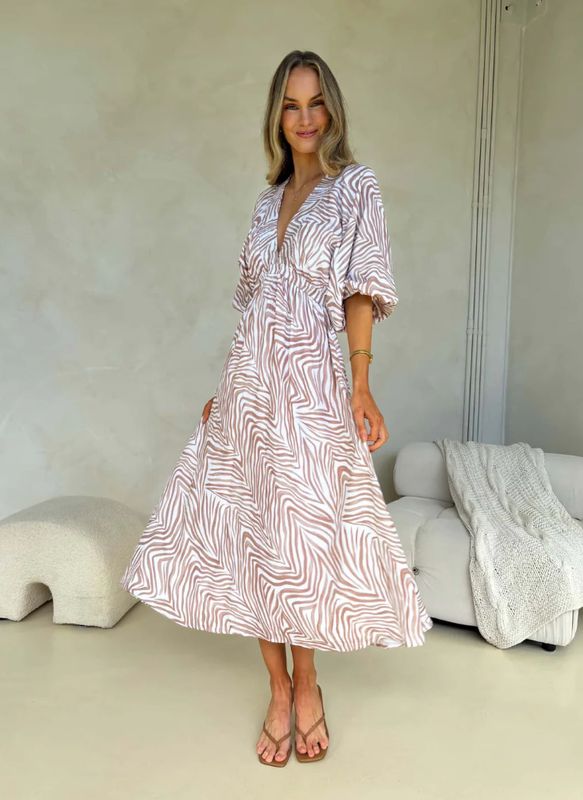 Camille Dress Zahara Print