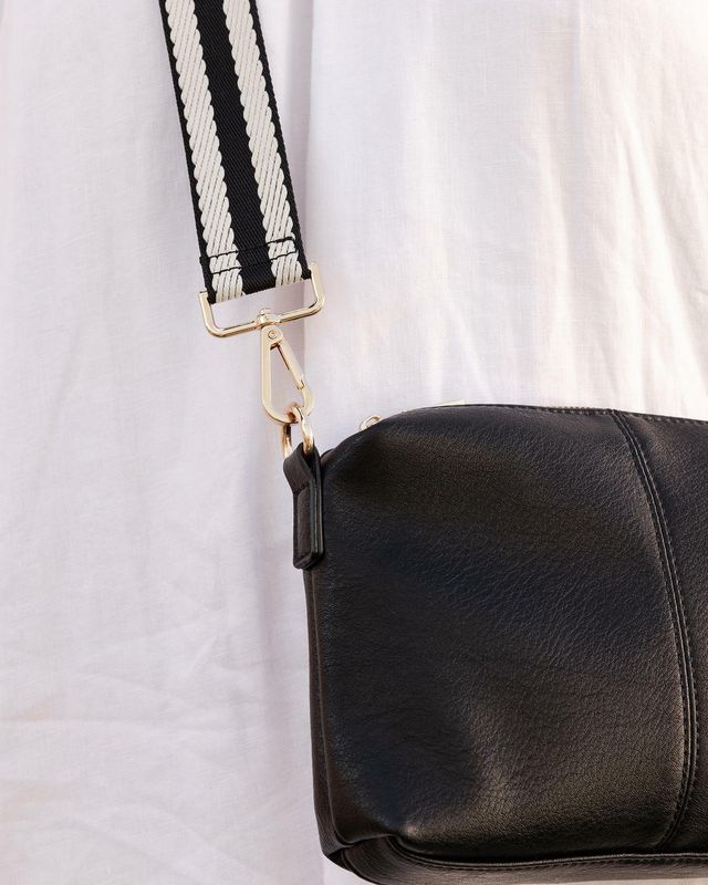 Kasey stripe crossbody bag