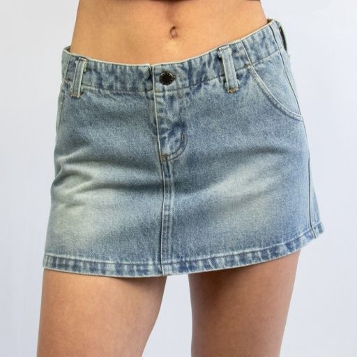 gigi womens denim skirt