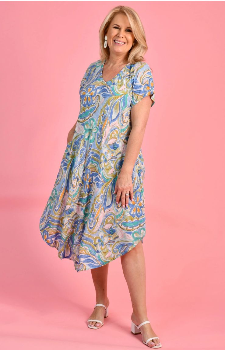 Great Harbour Dress 70s  swirl