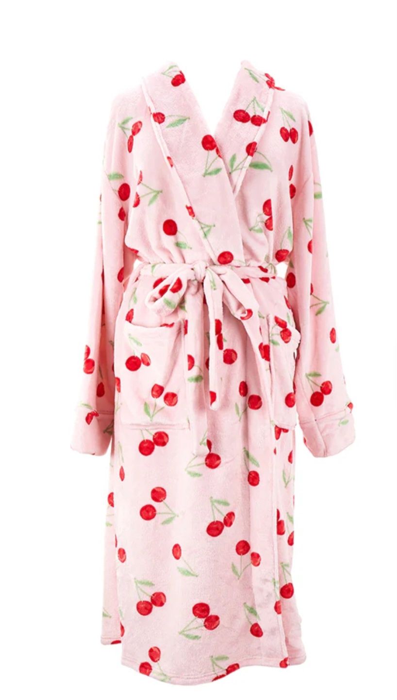 Cosy Luxe Robe, Colour: Cherry