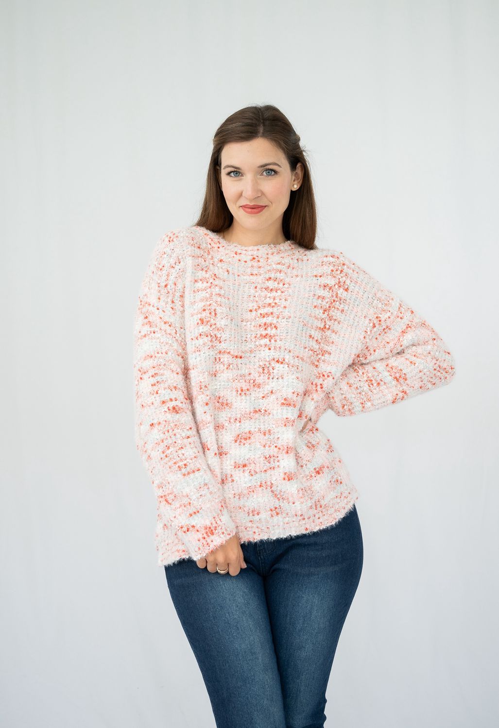 118688 Rust Knit crew jumper