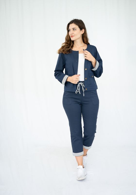 36512 Striped detail pants