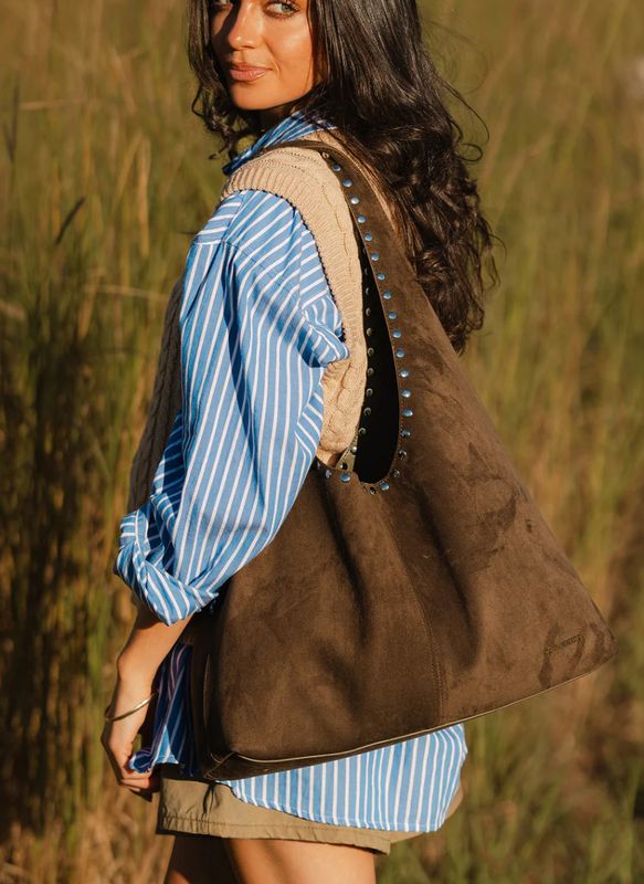 Hailey Suedette shoulder bag