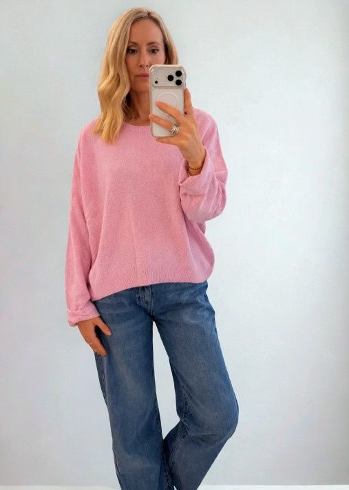 Rosie Jumper, Colour: Rose, Size: S/M