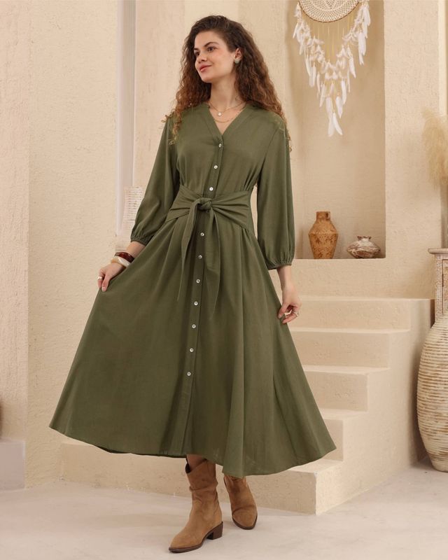 Emma Tie front Dress