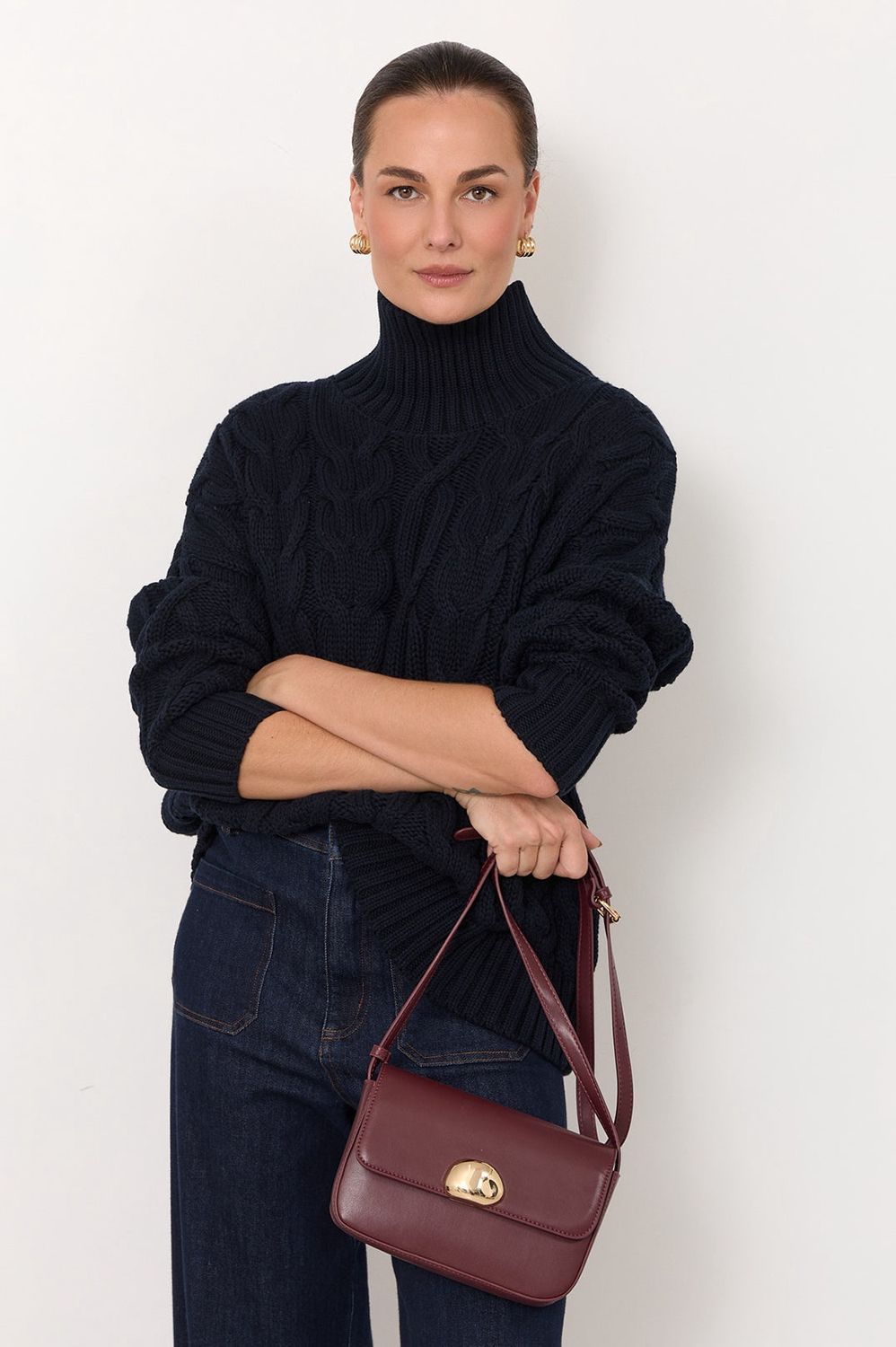Winston Metal Button Bag