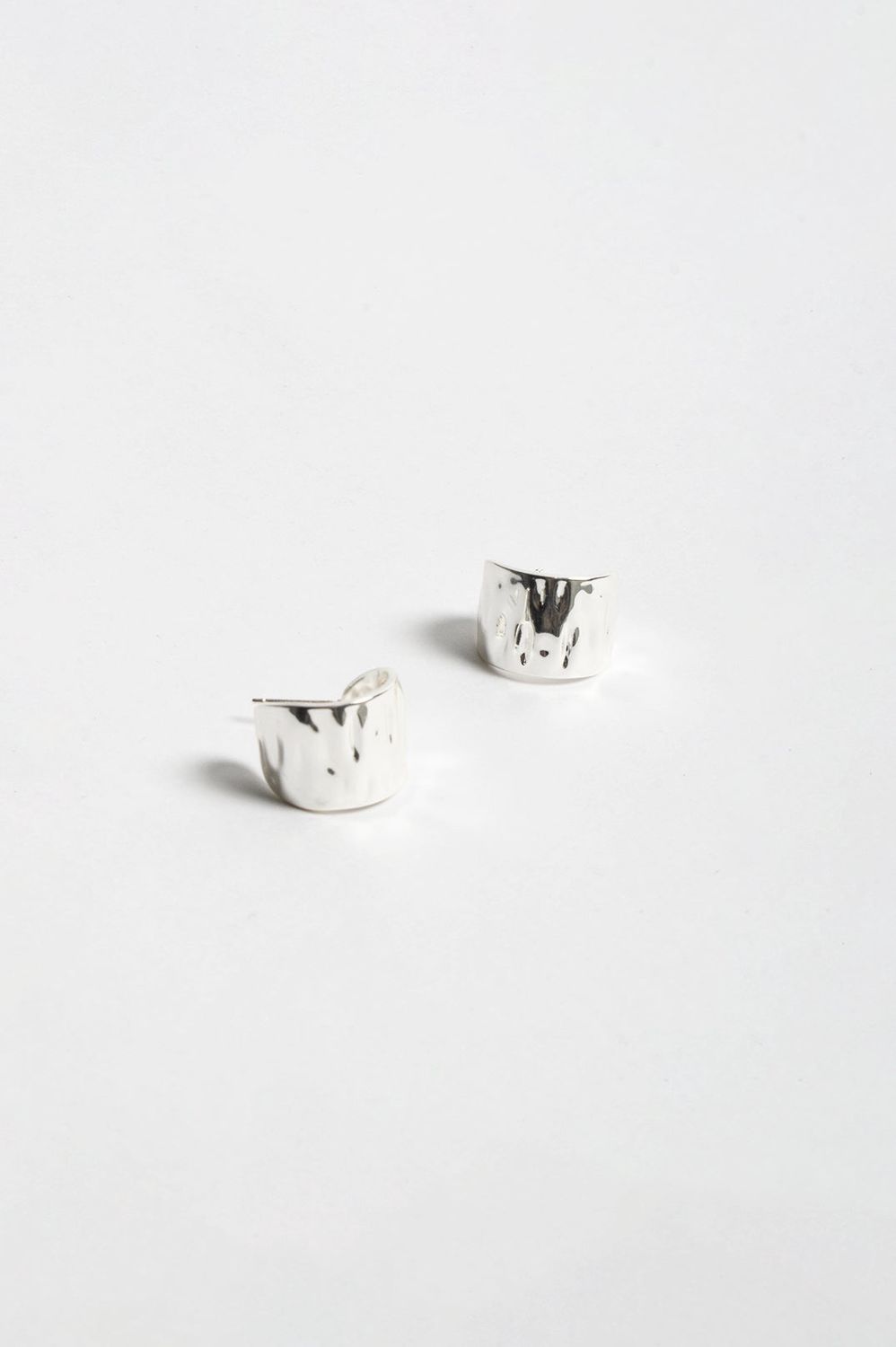Mini Textured Curved Earrings