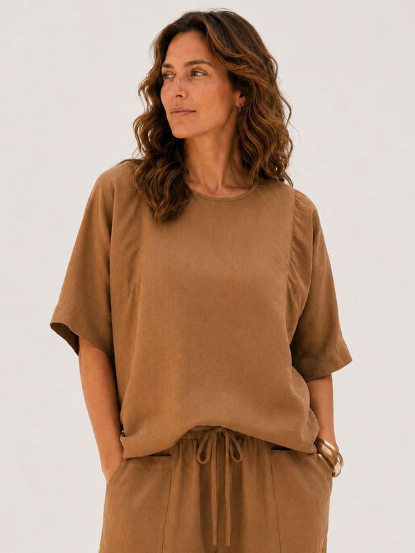 Boxy Linen Top