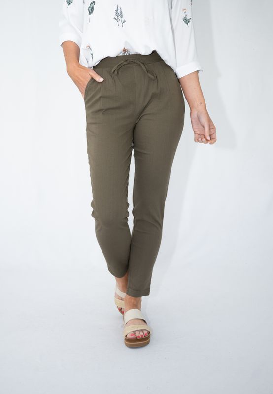 36261E Linen Rayon slouch Pant