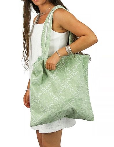 Lotus  tote bag, Color: A-SAGE