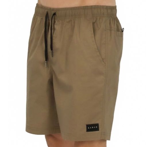 Amplify mens elastic waist volley short, Colour: A-TAN, Size: 30