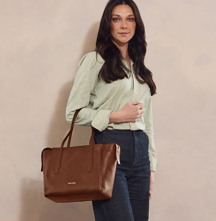 PC4052 Tan Leather Tote