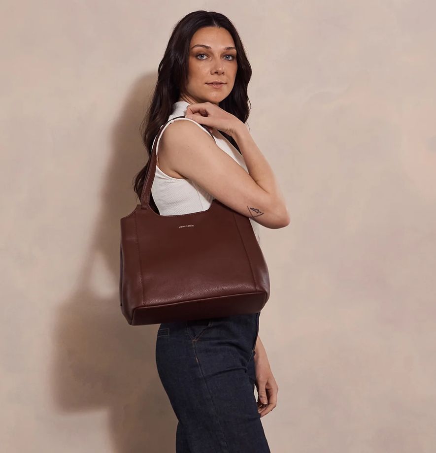 PC 4053 Chocolate/Tan Tote bag