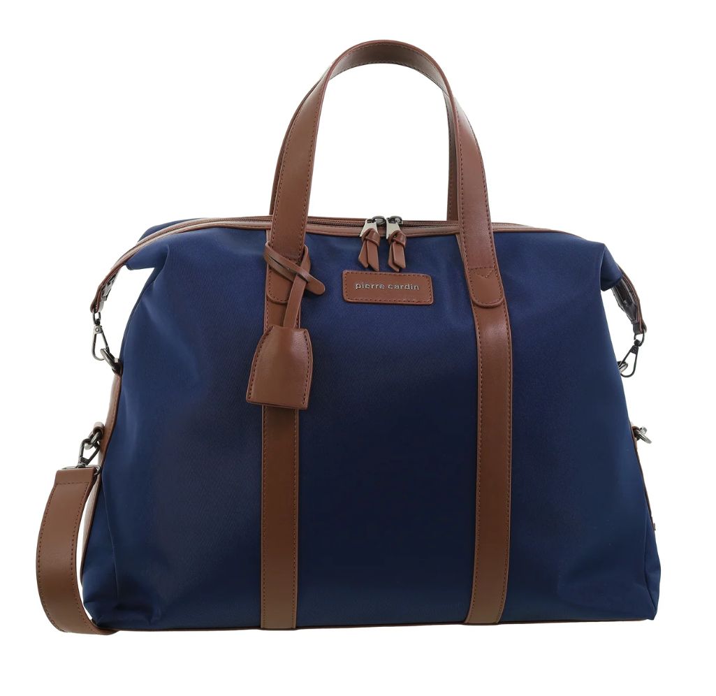 PC4110 Navy &amp; tan Overnight bag