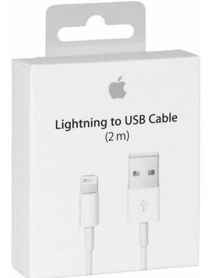 Cable lightning original USB para iPhone & iPad - 2 Metros
