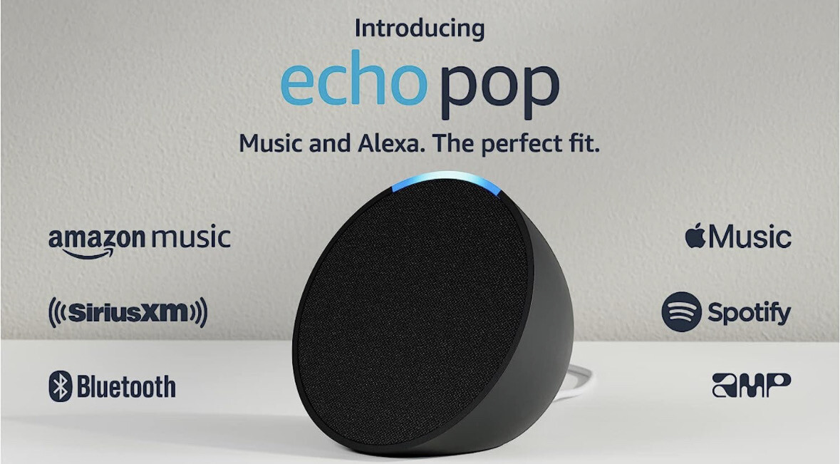 Amazon Echo Pop con control de voz de Alexa Altavoz inteligente