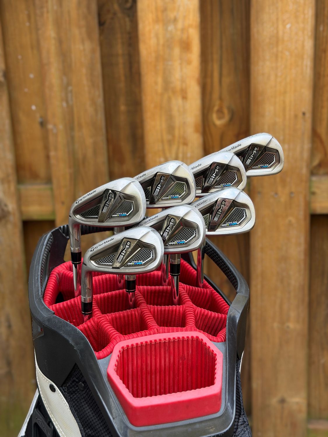 Left Handed Taylormade Sim 2 Max OS Iron Set Left Handed Taylormade Sim 2 Max OS Iron Set