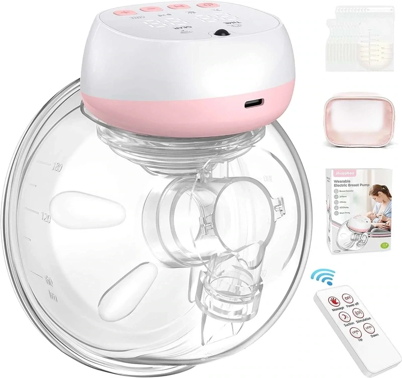 Portable Electric Breast Pump Pink