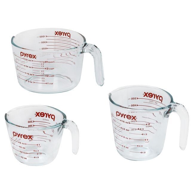Pyrex 3 pc Measuring Cup Set
