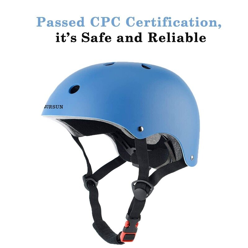 Bursun Kids Helmet (Small, Blue)
