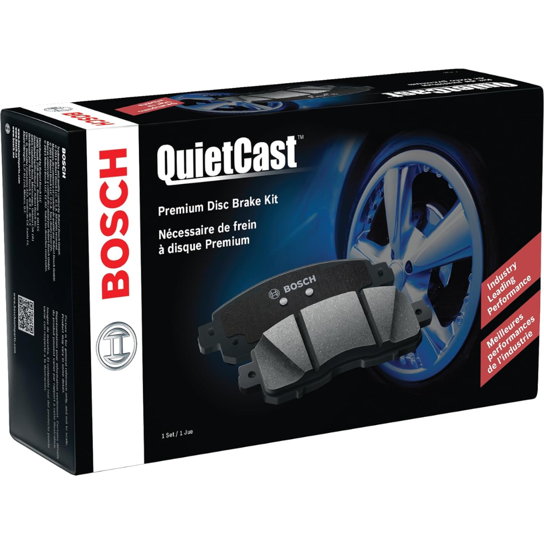 BOSCH BP1762 QuietCast Premium Semi-Metallic Disc Brake Pad Set - Compatible with Select BMW 228i xDrive Gran Coupe, i3, i3s, X1, X2; Mini Cooper Clubman, Cooper Countryman; REAR