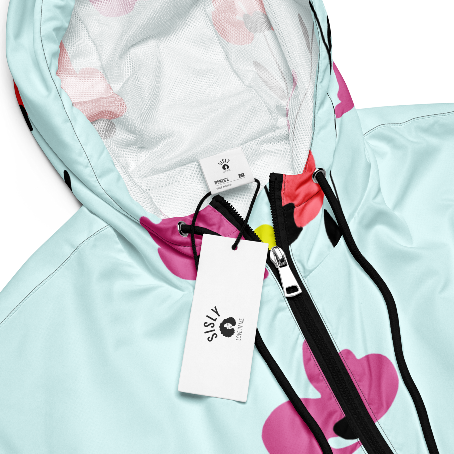 SiSly Printed Cropped Windbreaker