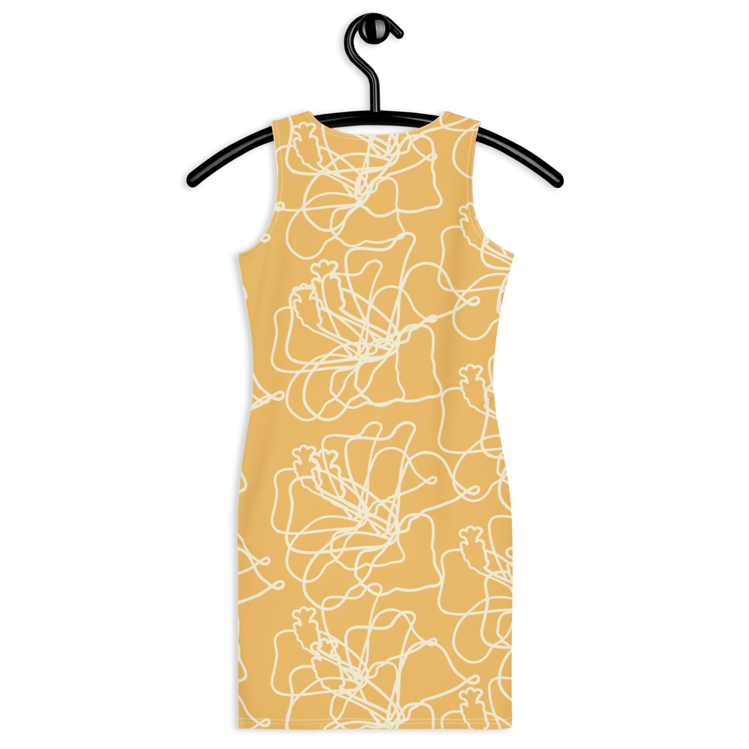 Sublimation Cut &amp; Sew Dress | Slick One Piece Yellow floral printed