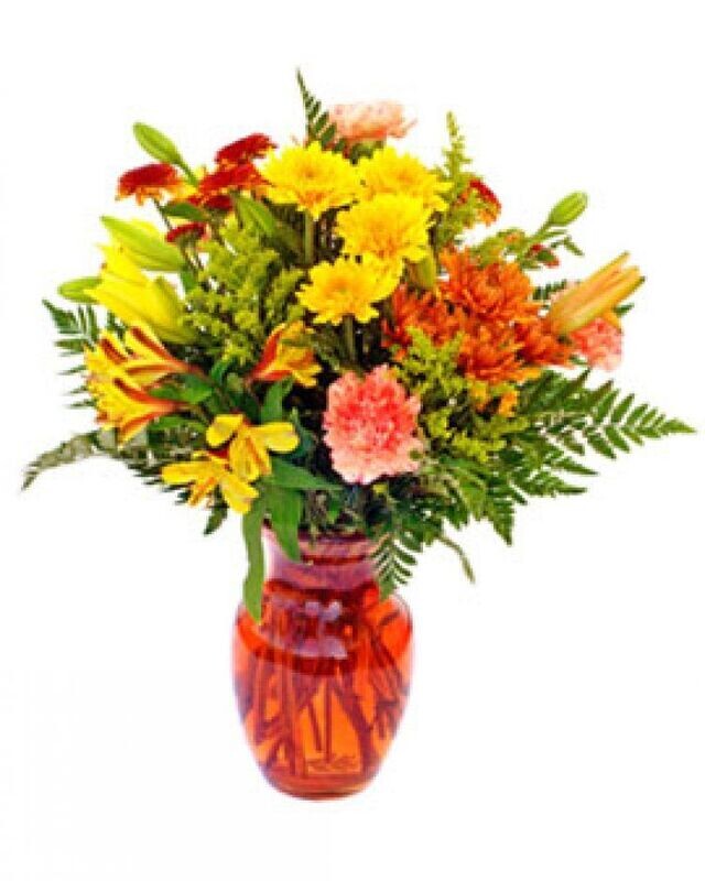Glass Vase Arrangement 1