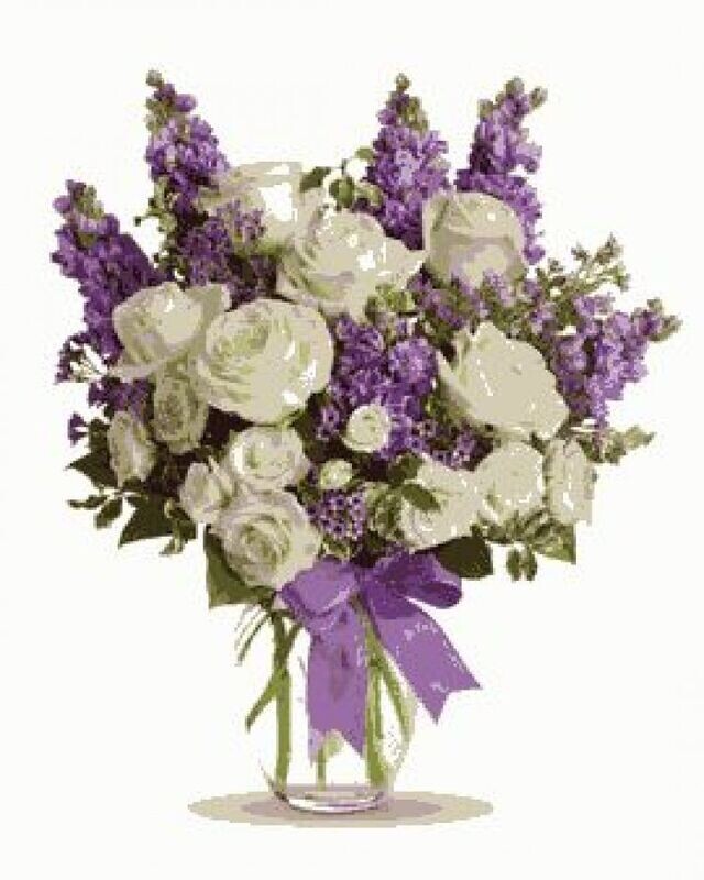 Glass Vase Arrangement 3