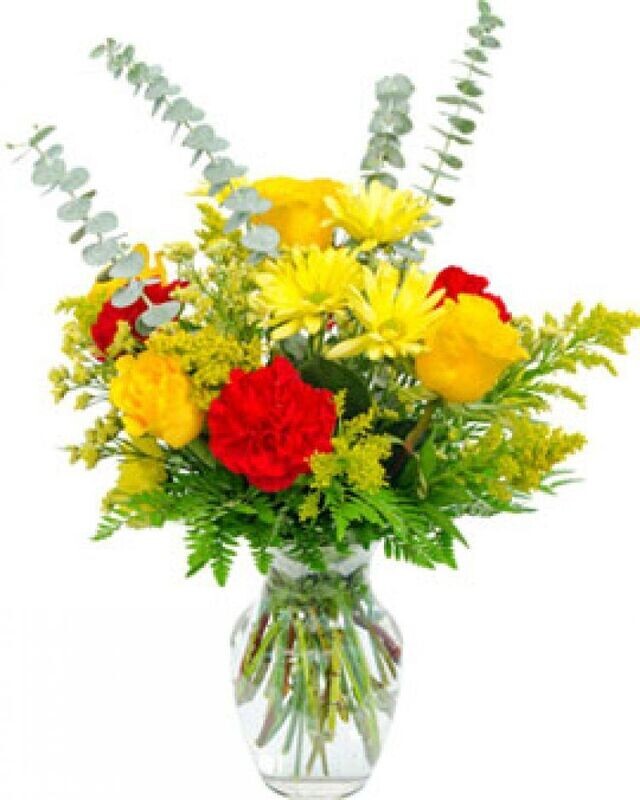Glass Vase Arrangement 6