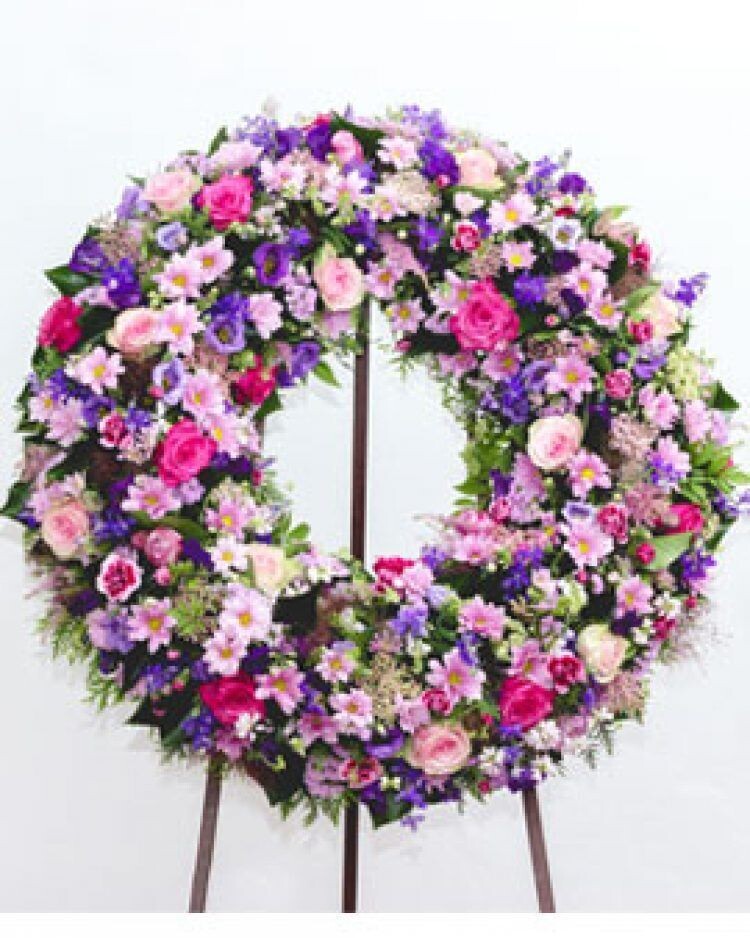 Mixed Flowers Wreath 1