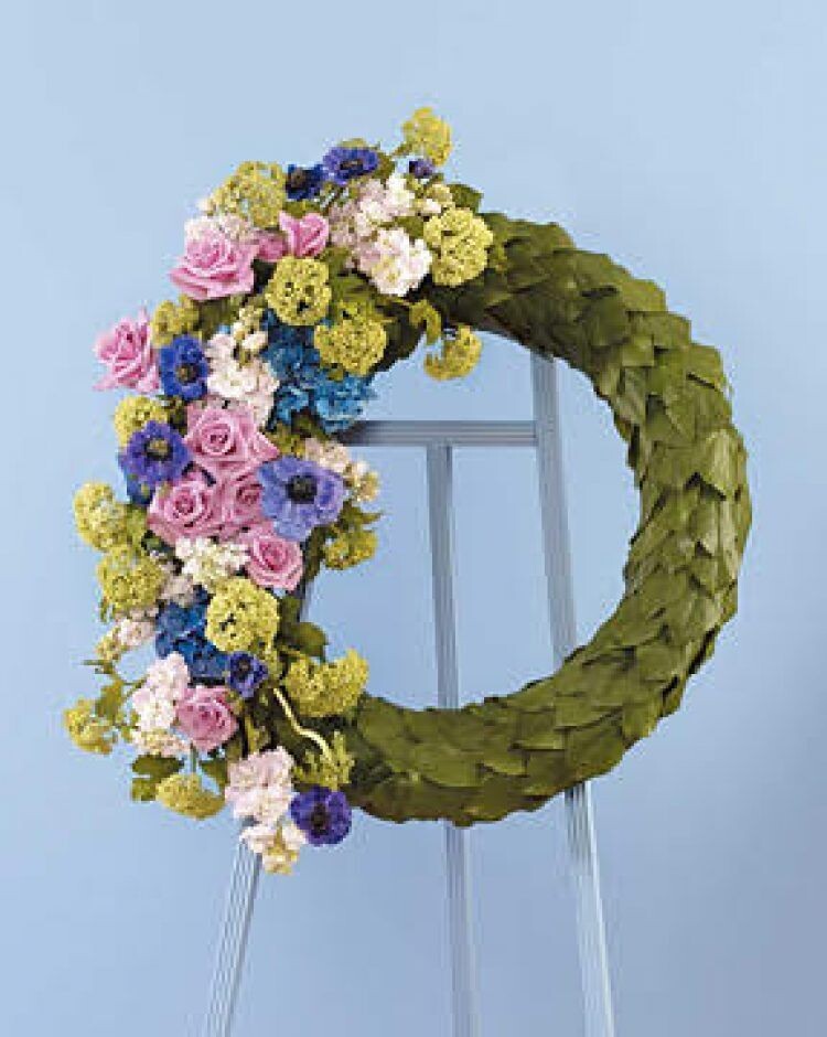 Mixed Flowers Wreath 6