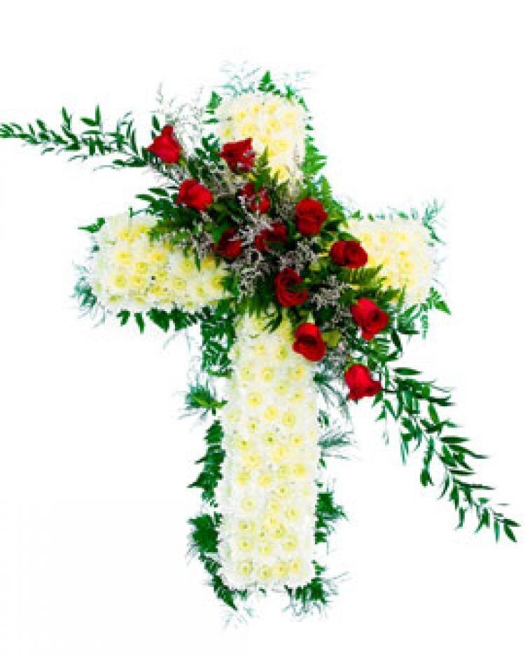 Cross Floral Arrangement 1