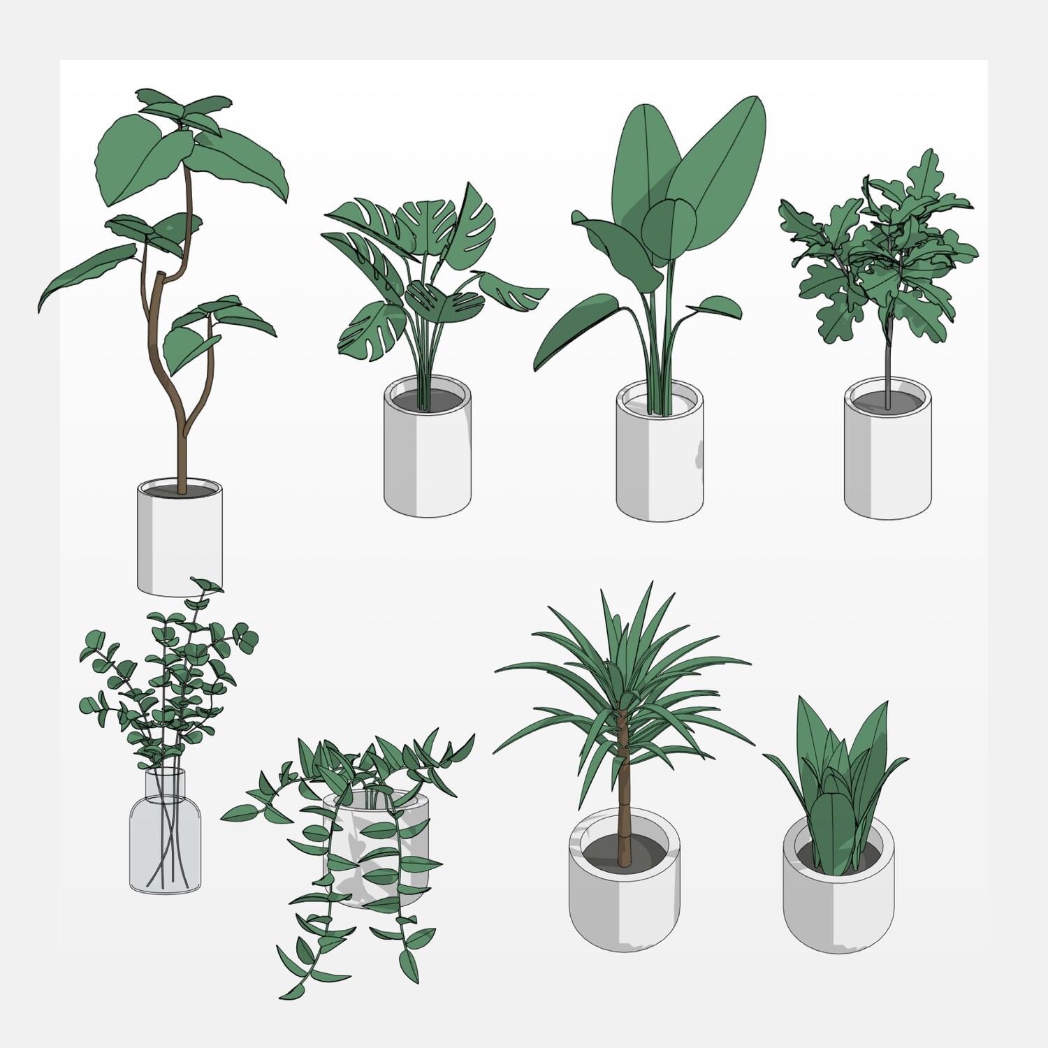 Plants Revit Families