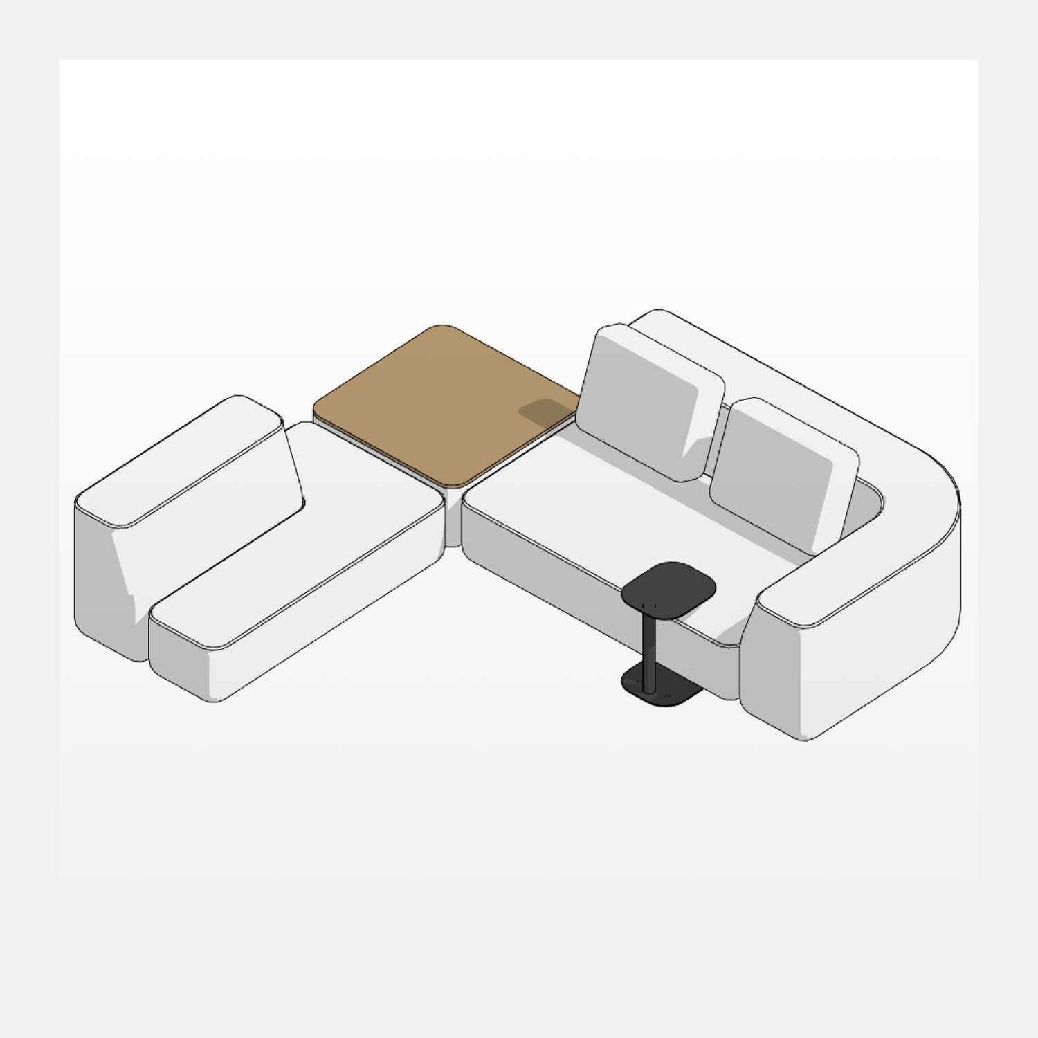 Modular sofa Revit Families