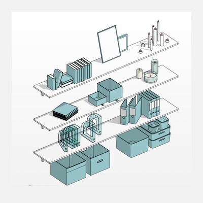 Shelving Revit Families